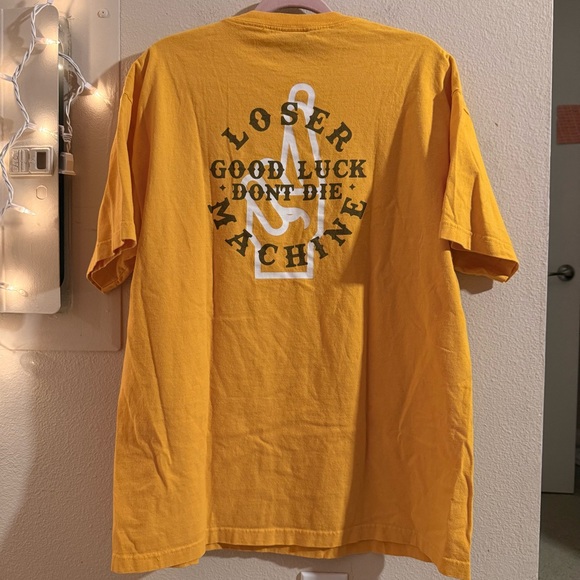 Loser Machine Company - Good Luck Don’t Die Graphic Yellow Tee - Picture 4 of 6